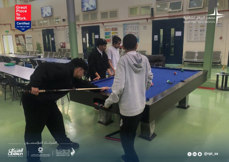 A scene from the billiards tournament